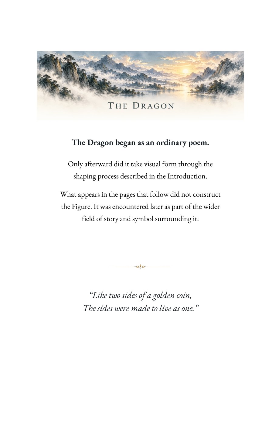 Shape, Symbol & Story — the opening page of The Dragon