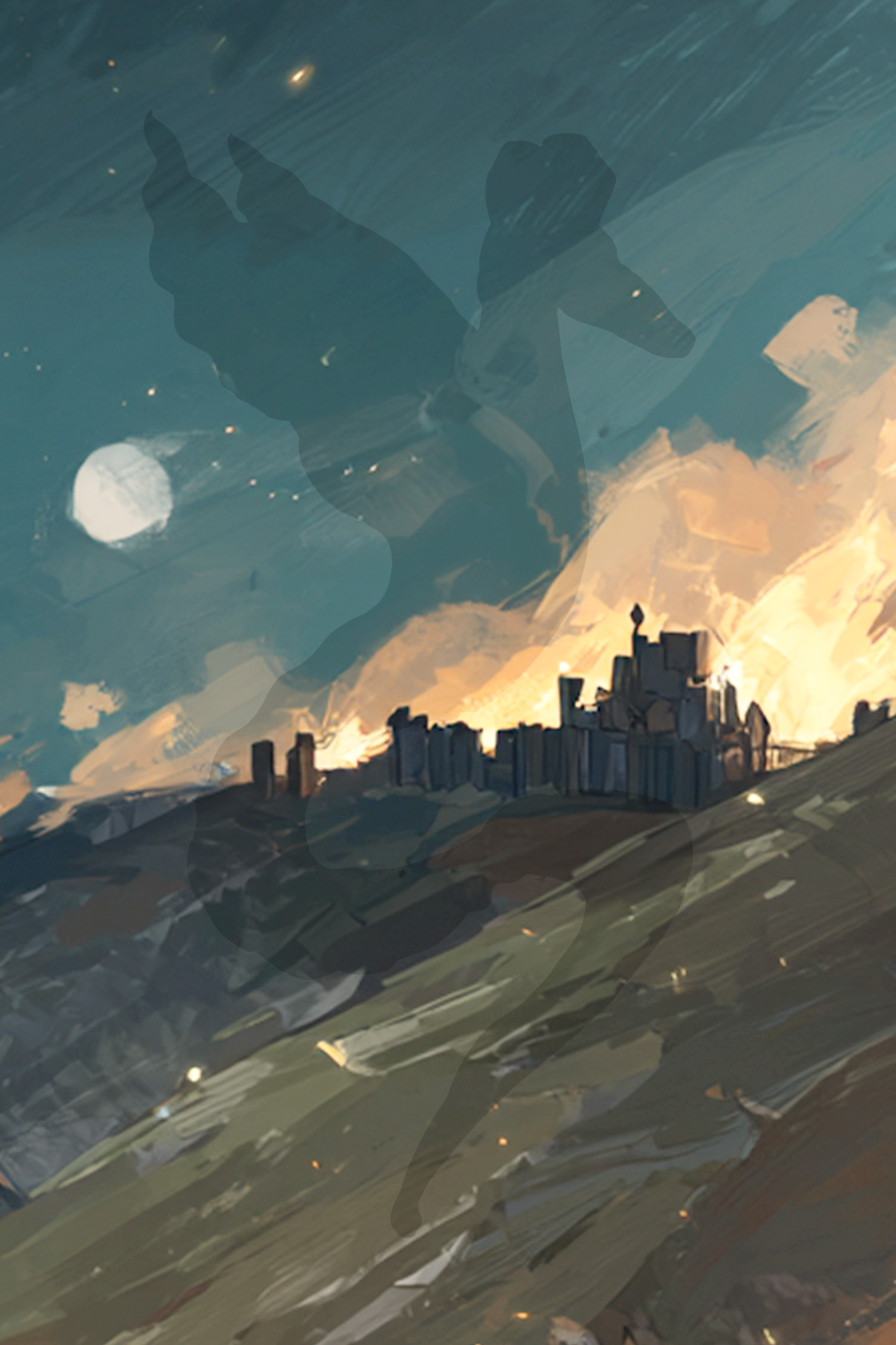 The Dragon — atmospheric still: symbolic presence within elemental environment.